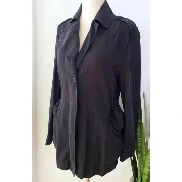 All Saints Kaiya Ink Blue Utility Jacket 4​​​​​ - Picture 5 of 10